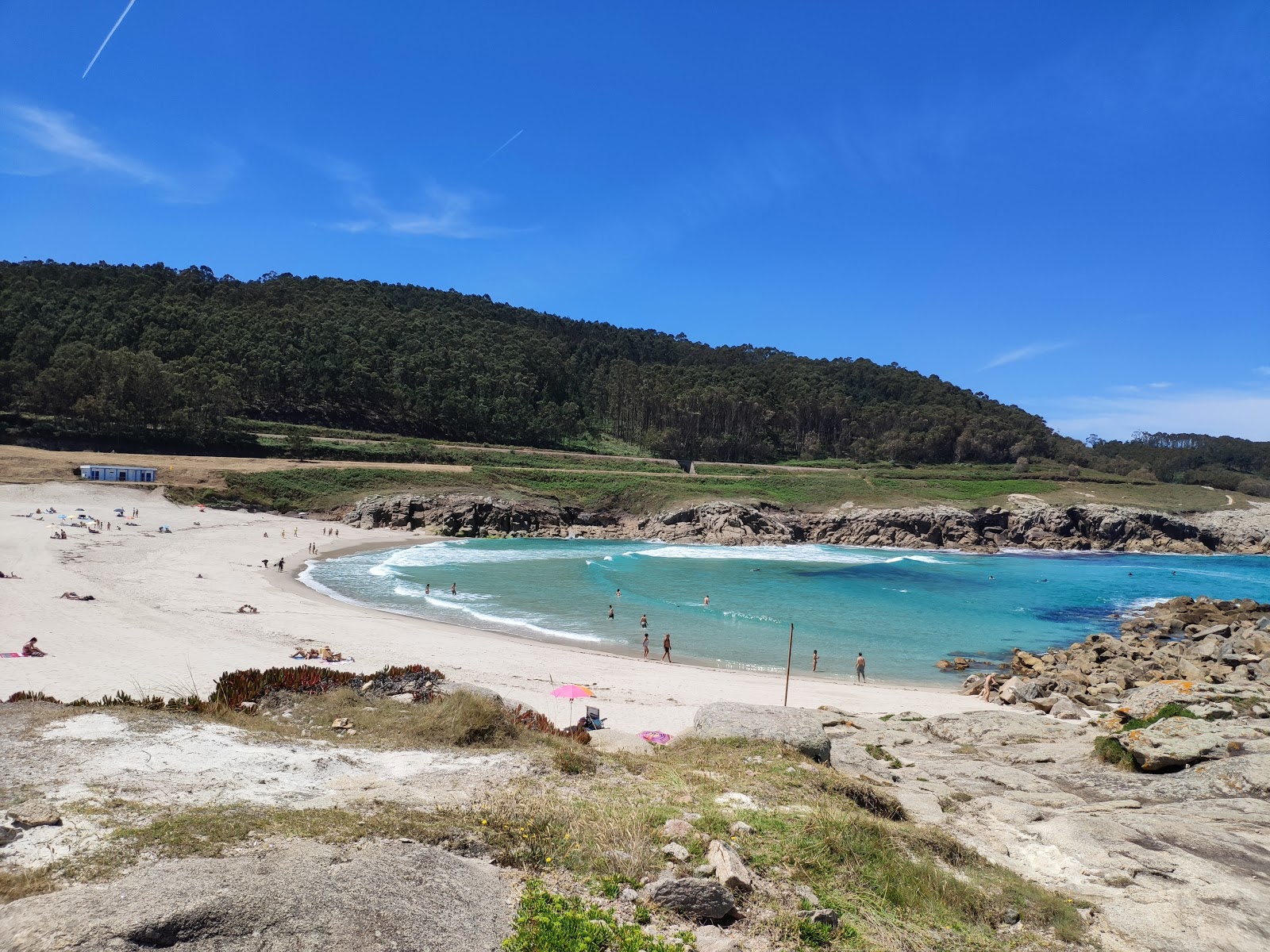 Foto di Praia da Marosa con una superficie del sabbia beige