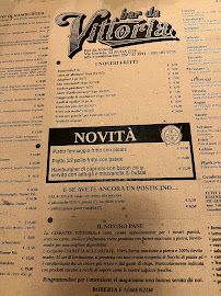 Bar Da Vittoria à Ruda carte