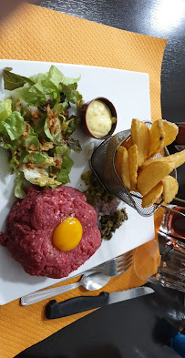 Steak tartare du Restaurant français Restaurant le Chalet du boucher à Pressac - n°8