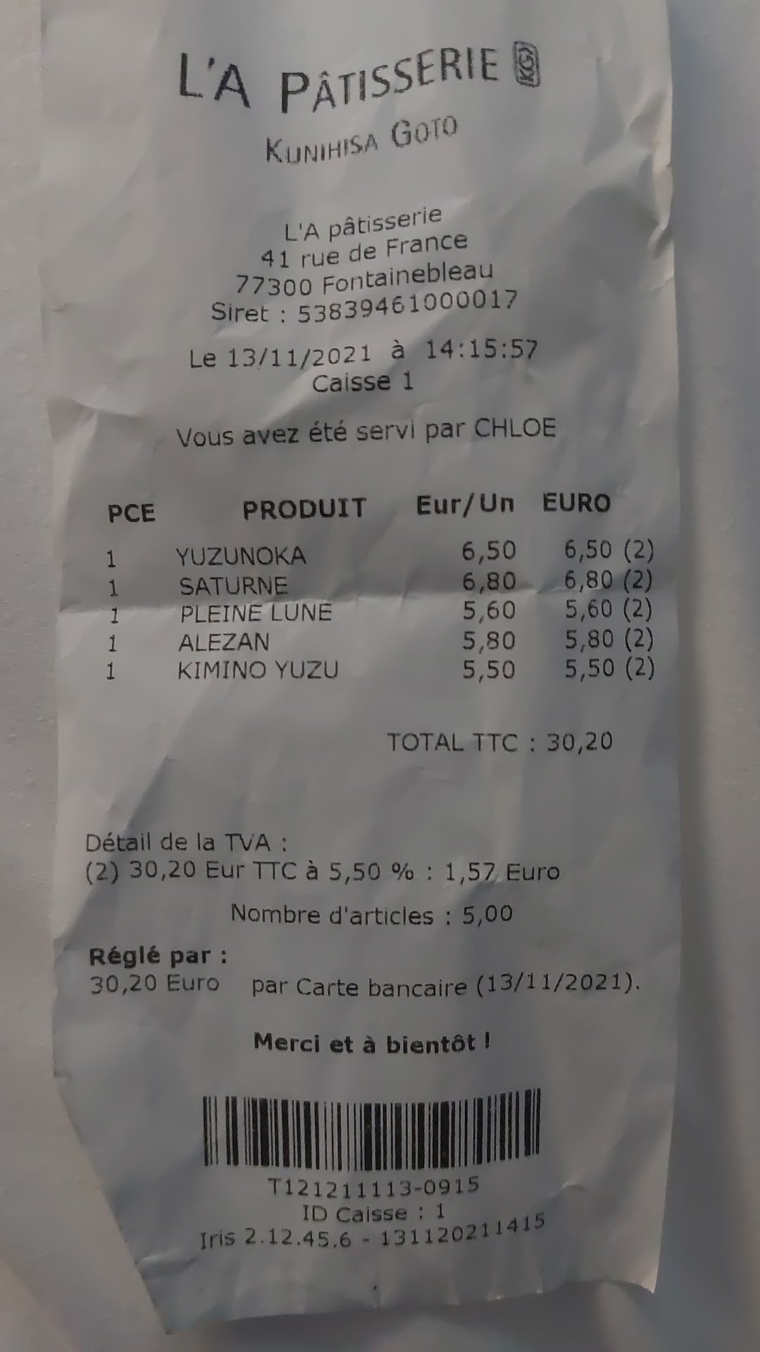 Photo n° 1 de l'avis de Hélène.6 fait le 13/11/2021 à 16:36