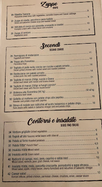 Restaurant Gusto Leo à Florence (la carte)
