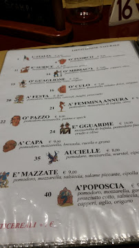 La Battigia à Sori menu