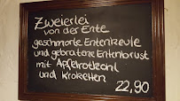 Restaurant Dorfkrug à Hamburg menu