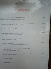 Asador Venta Burkaitz à Itxassou menu