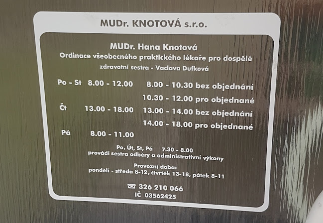 Recenze na MUDr. Hana Knotová v Mladá Boleslav - Praktický lékař