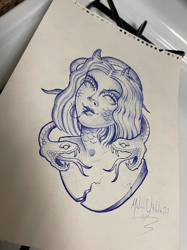 Explore viking warrior tattoo ideas, creative tattoo ideas in Southampton, available at Le Uke Tattoo Studio