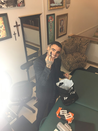 Explore bass fish tattoo ideas, creative tattoo ideas in Richland, available at Luna Roja tattoos