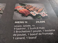 Sushido à Reims menu