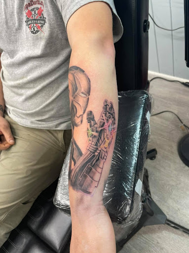 Explore biceps tattoo ideas, creative tattoo ideas in Scranton, available at Hometown Ink