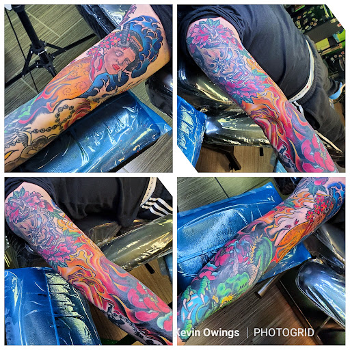 Explore black men tattoo ideas, creative tattoo ideas in Riverside, available at Darkstar Tattoo CA