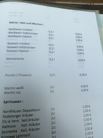 Dorfkrug Zum Klausner à Boltenhagen menu