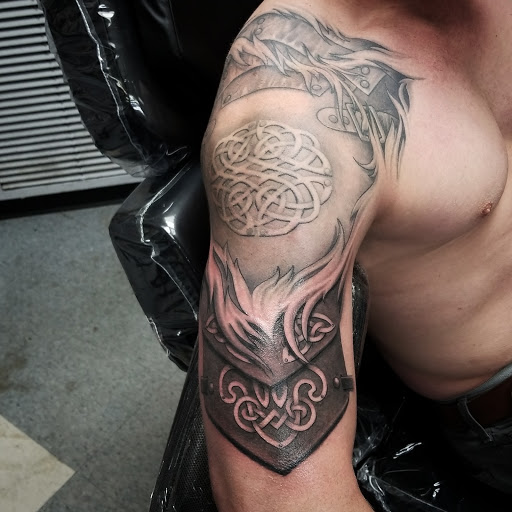 Explore morbid tattoo ideas, creative tattoo ideas in Leesburg, available at Trademark Body Art