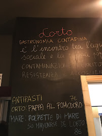 Lorto Ristorante à Rome menu