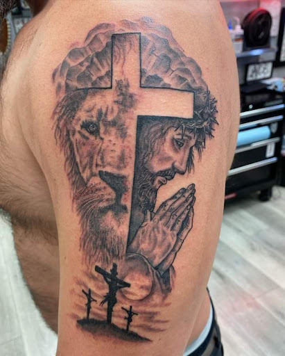 Explore cover up tattoo ideas for ankle, creative tattoo ideas in San Diego, available at Saints And Sinners Tattoo Shop