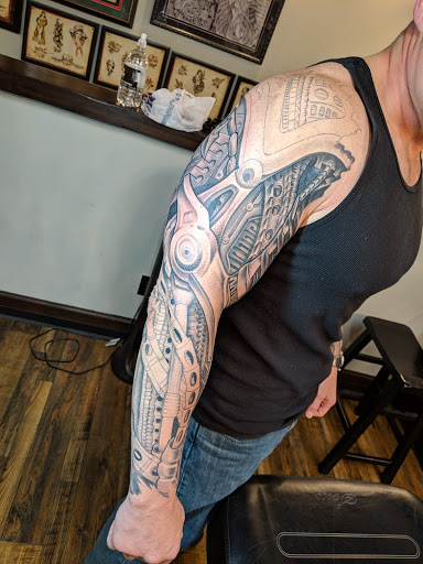 Explore shin tattoo ideas female, creative tattoo ideas in Oceanside, available at The Arcade Oceanside Tattoo