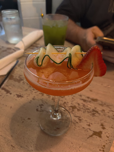 Strawberry Cucumber Basil Gimlet