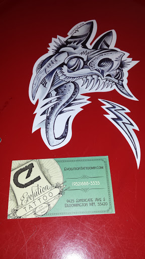 Tattoo Shop «Evolution Tattoo», reviews and photos, 9425 Syndicate Ave, Bloomington, MN 55420, USA