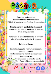 Menu / carte de MagiClem à Parabiago