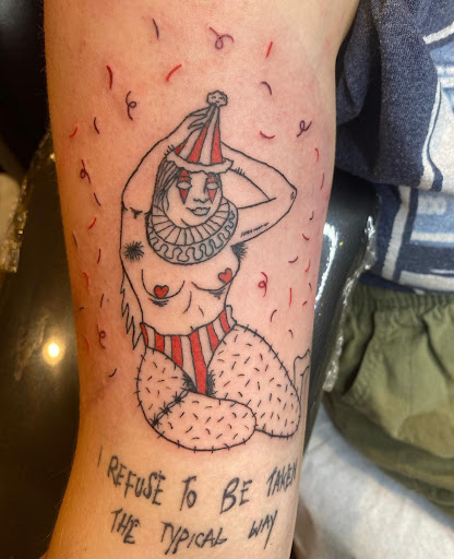 Explore anxiety tattoo ideas, creative tattoo ideas in Salt Lake City, available at Gypsie Soul Tattoo