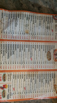 Panificio;pizzeria;bar;kebab Samuel 1 à Milan carte