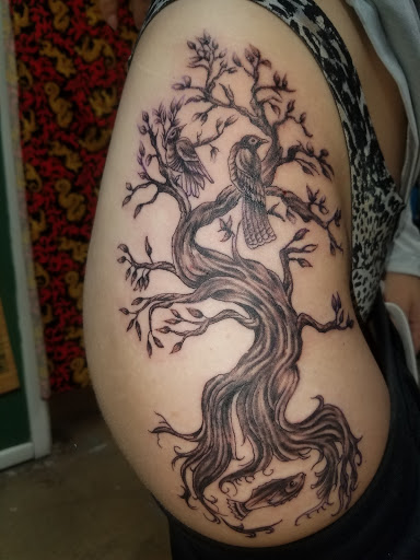 Explore tattoo ideas inner bicep, creative tattoo ideas in Odessa, available at Little Dragon Tattoos Studio