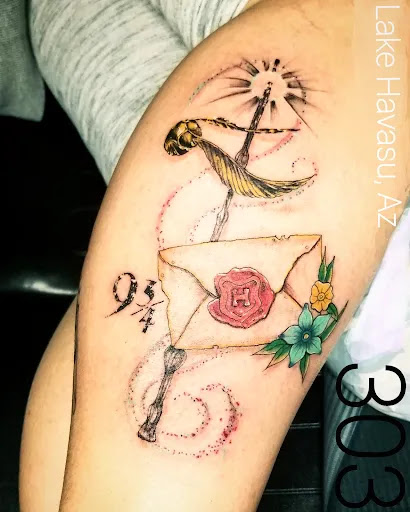 Explore blue tattoo ideas, creative tattoo ideas in Lake Havasu City, available at 303Tattoo