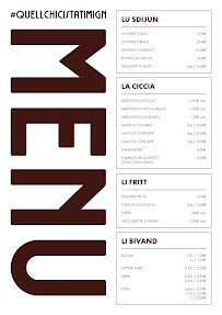 Menu du Voccapè à Montesilvano