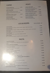 Menu / carte de Café Capone à Paris
