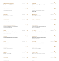 Pizzeria Parco dei Pini à Rome (la carte)