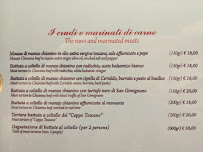 Carte du Il Ceppo Toscano à San Gimignano