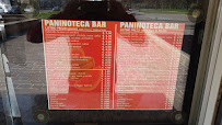 Menu du Paninoteca bar à Milan
