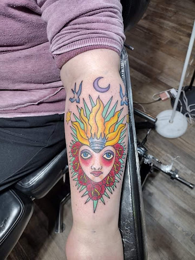 Explore bookish tattoo ideas, creative tattoo ideas in Oelwein, available at Purple Thistle Tattoo