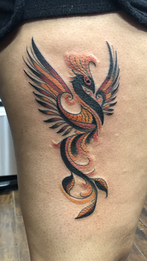 Explore namaste tattoo ideas, creative tattoo ideas in Garden Grove, available at Ashes 2 Ink Tattoo and Piercing LLC