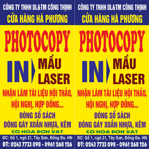 Tiệm in Hà Phương