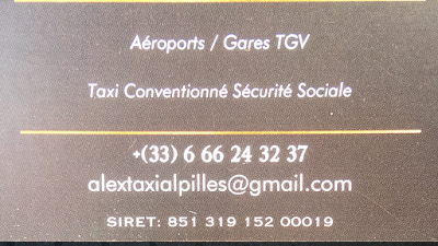 Taxi Noves Alex Taxi Alpilles à Noves