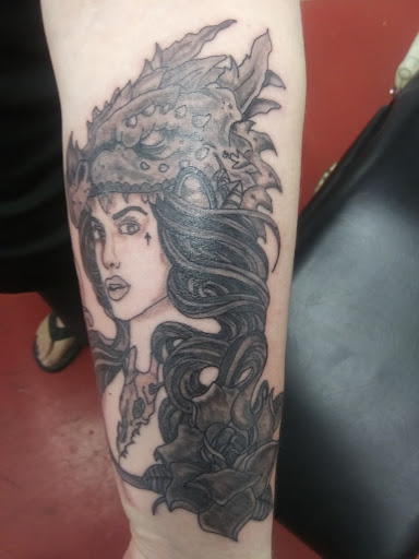 Explore magician tattoo ideas, creative tattoo ideas in Turner, available at Heathen Ink