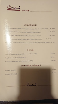 Menu du Umami à Terni