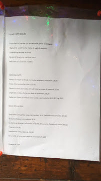 Menu du La Greppia S.A.S. Di Franca Lach à Plan