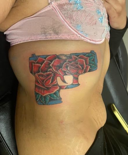 Explore female cover up tattoo ideas, creative tattoo ideas in Washington, available at Moore-Stone Ink