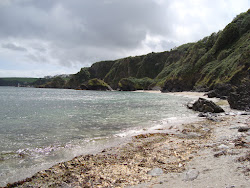 Foto van Polstreath Beach met meerdere ruime baaien