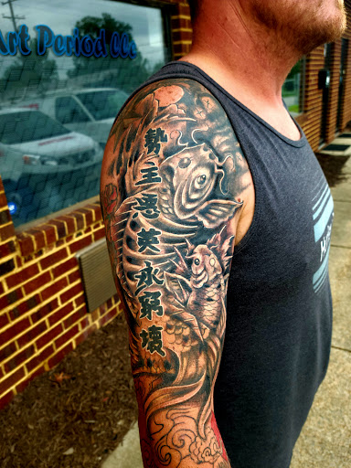 Explore day of the dead tattoos ideas, creative tattoo ideas in Richmond, available at Art Period llc Tattoos and Artwork by Leigh Odom