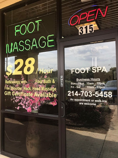 Spa «Foot Spa», reviews and photos, 3112 N Jupiter Rd #315, Garland, TX 75044, USA