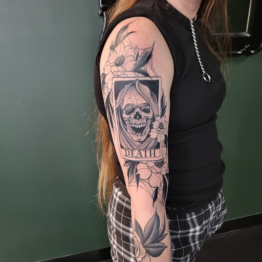 Explore nephew tattoo ideas, creative tattoo ideas in Nederland, available at Dark Wave Tattoo