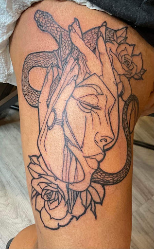 Explore trippy tattoo ideas, creative tattoo ideas in North Salt Lake, available at Saber House Tattoo