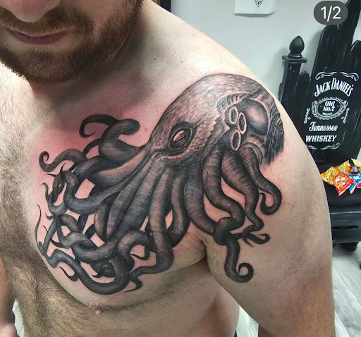 Explore sunscreen tattoo ideas, creative tattoo ideas in Kenosha, available at Kenosha Tattoo Company
