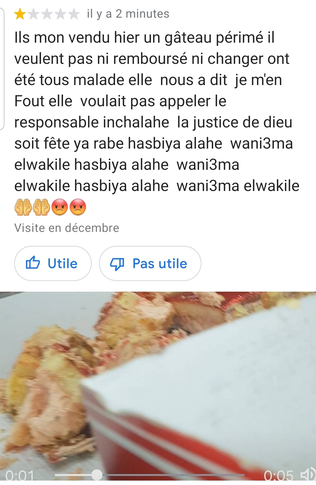 Photo n° 1 de l'avis de Leïla.l fait le 14/12/2021 à 15:21