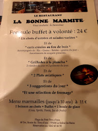 Restaurant créole La Bonne Marmite à Saint-Paul (la carte)