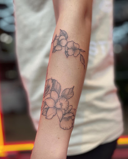 Explore chest tattoo ideas woman, creative tattoo ideas in Honolulu, available at Aloha Tattoo Waikiki Hilton Hawaiian Village Rainbow Bazaar