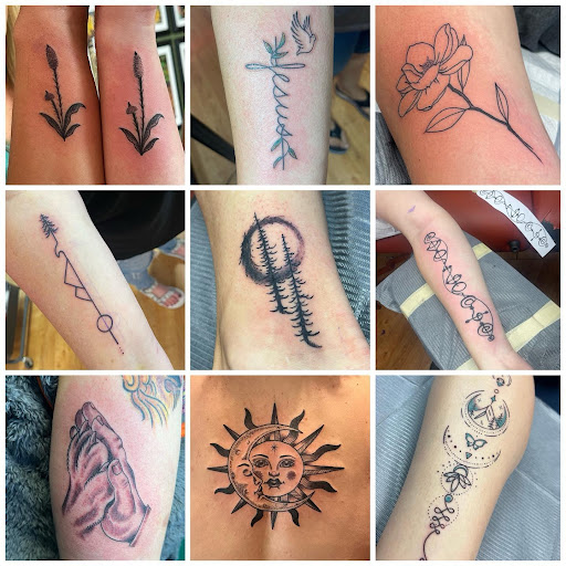 Explore diving tattoo ideas, creative tattoo ideas in Whitefish, available at Cutthroat Tattoo