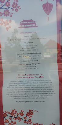 Restaurant Pavillon à Landsberg am Lech carte